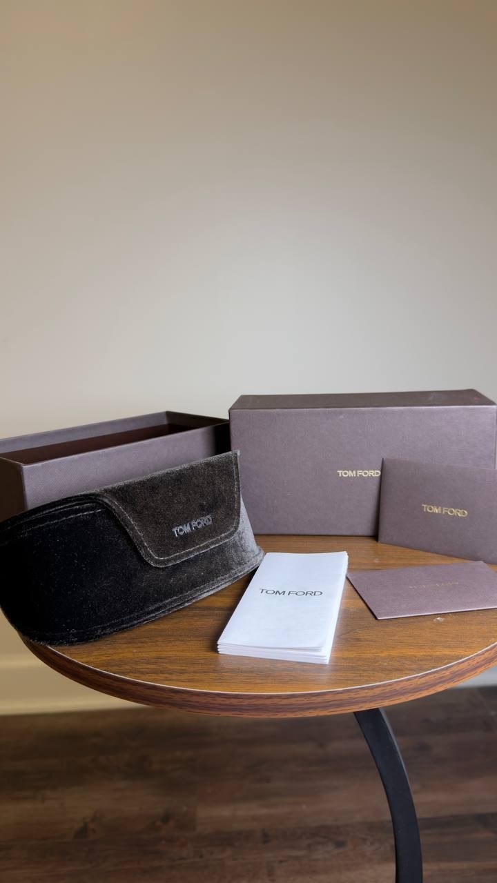 Tom Ford FT0764 Sabrina‑02 Geometric Sunglasses Shiny Black OS NWT $495