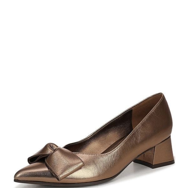 Naturalizer  Mavis  Pump  Old  Gold  Leather  9.5W  New  $160