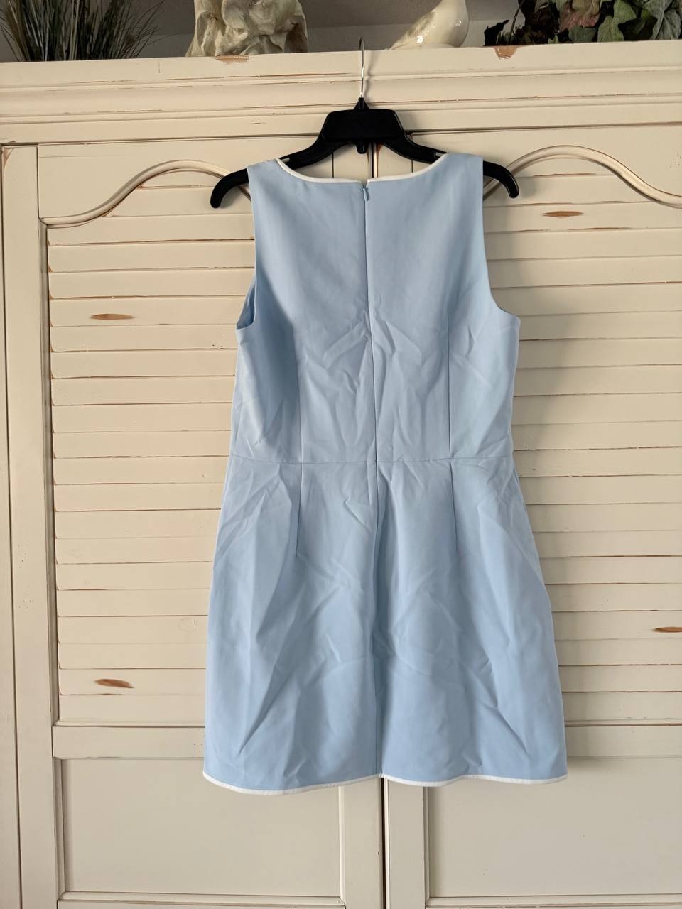 French Connection Dress L Cashmere Blue Azra Twill Mini NWT MSRP $148