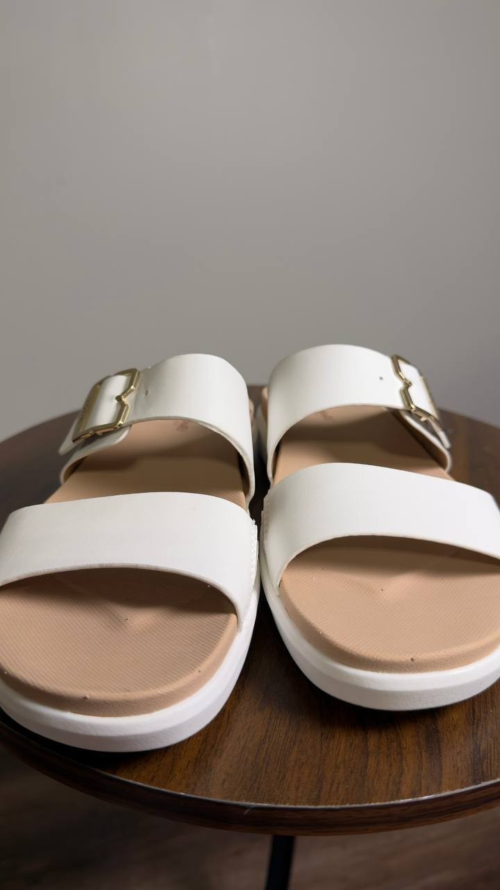 Dr. Scholl’s  Slide Sandals  White  6M  New  $45.95