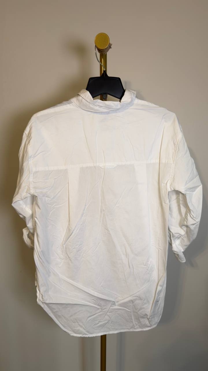 Gloria Vanderbilt Amanda Button-Front Shirt Vintage White XS NWOT $50