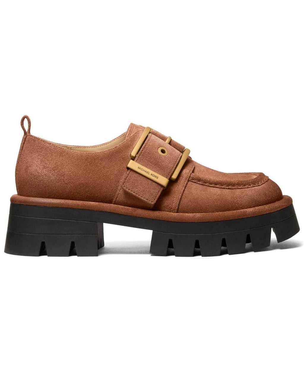 Michael Kors Brown Leather Loafers Size 9.5M Casual Chic Slip-On New in Box