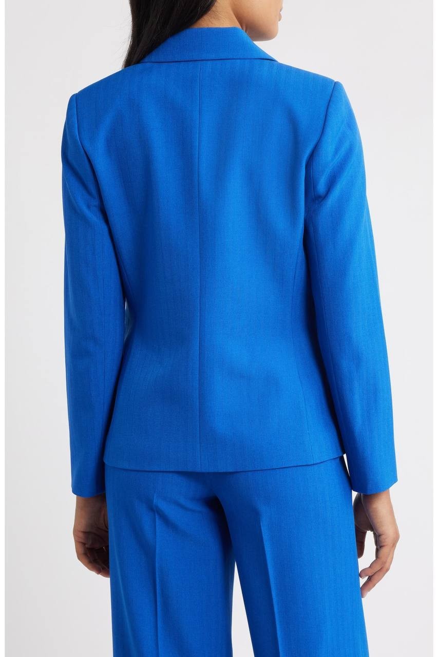 Tahari ASL Faux Double Breasted Jacket New Royal 16 NWT $139