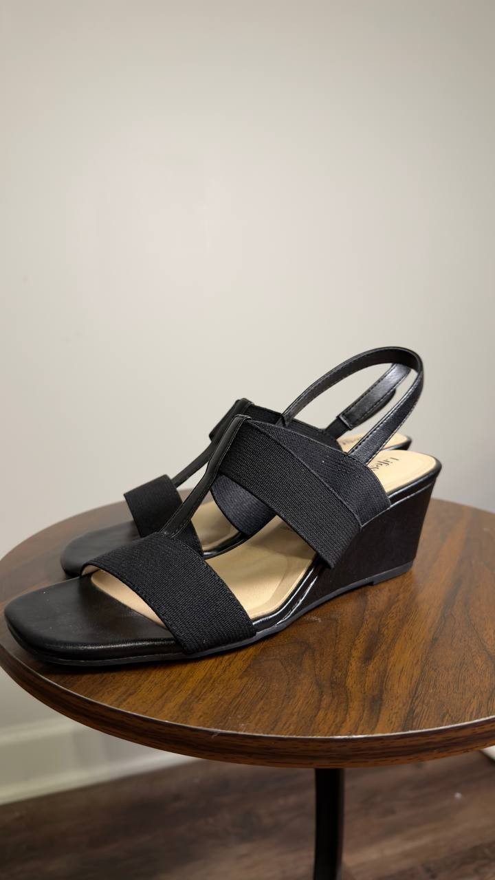 LifeStride  Slingback  Sandals  Black  7.5M  New  $90