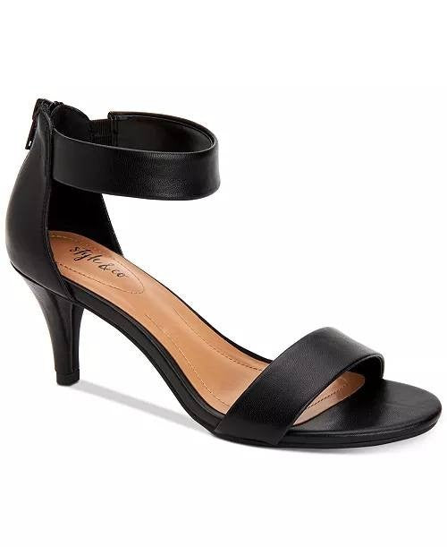 Style&Co Women’s Dress Sandals 7M Black Man-Made – New in Box MSRP $59.90