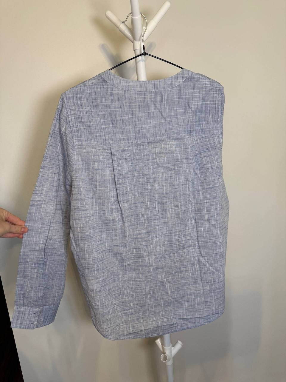 Liverpool Los Angeles Long‑Sleeve Button‑Front Woven Top – Size M – NWT – $98
