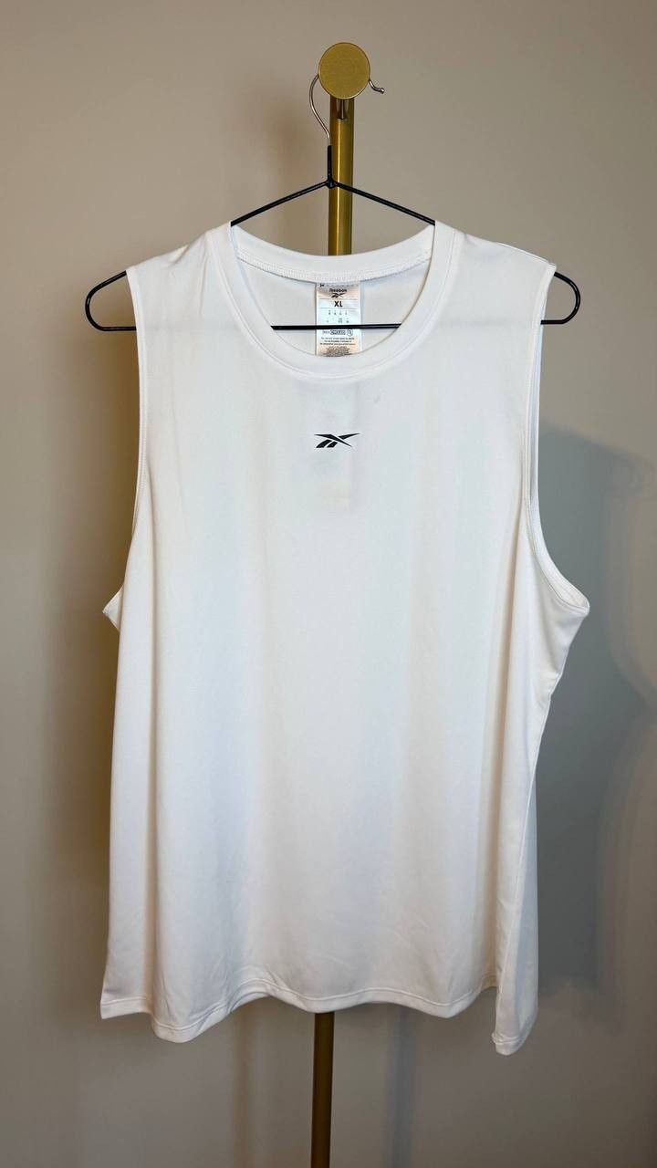 Reebok Women’s Identity Performance Sleeveless Tank Top White NWT
