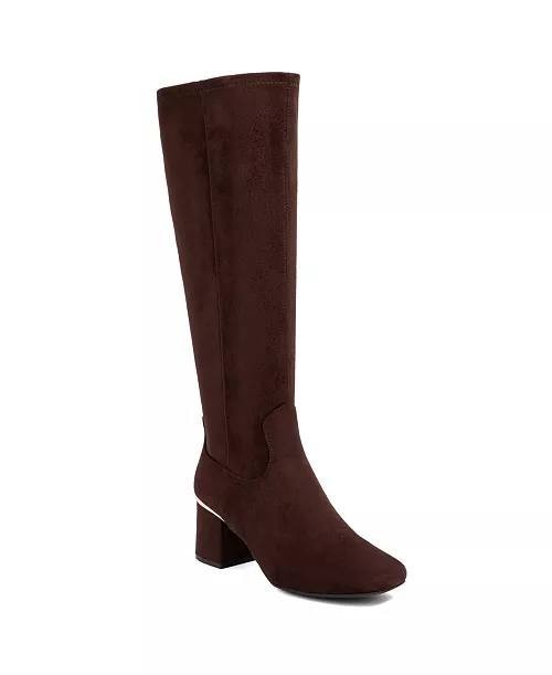 Jones New York Durana Knee High Boots Dark Brown 7M Man‑Made $109.50 NWB