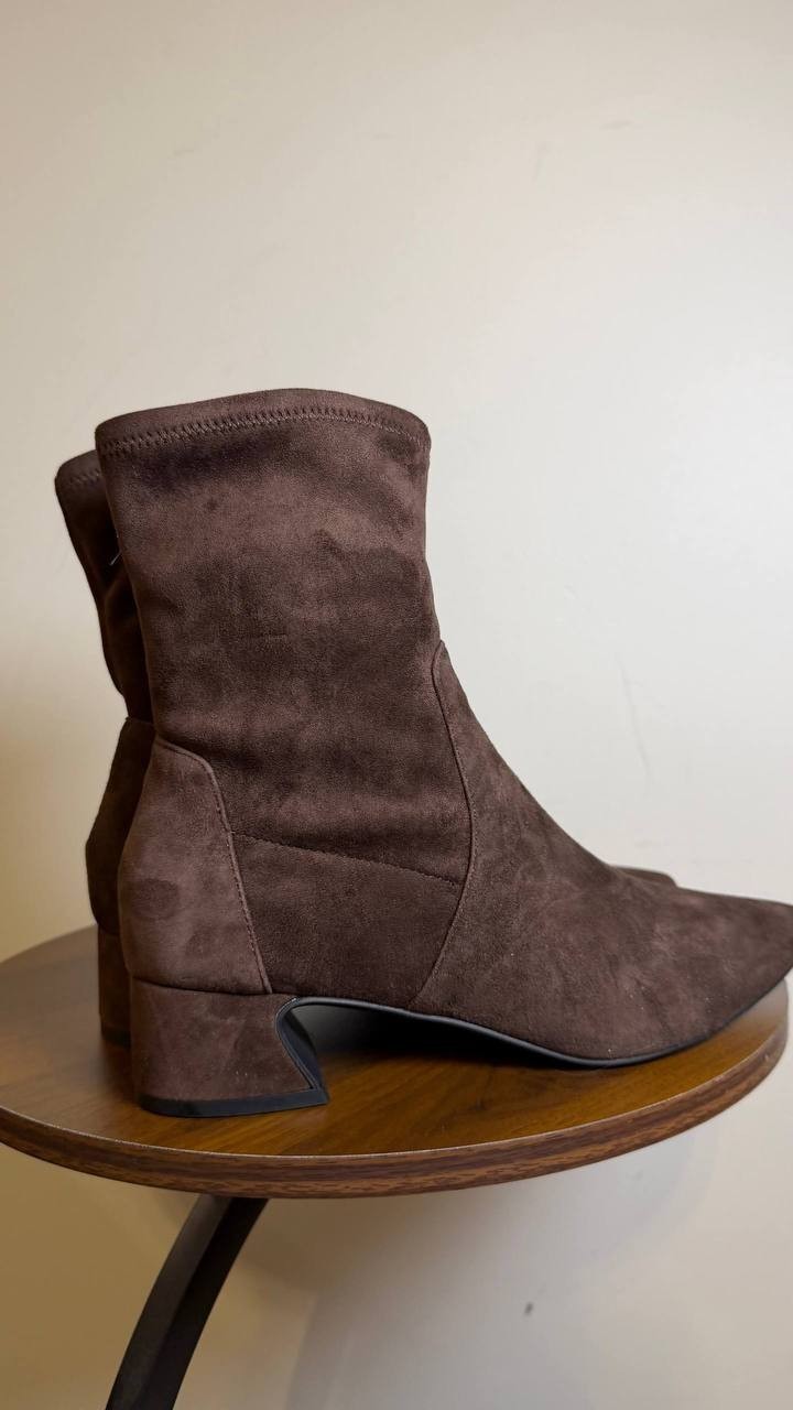 Gentle Souls Gallway Boots Chocolate 7.5M Faux Suede MSRP $209 NWB