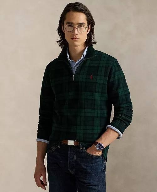 Polo Ralph Lauren Big & Tall Estate‑Rib Quarter‑Zip Pullover Green 3XB NWT $145