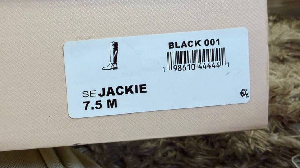 Easy Spirit Jackie Boots 7.5M Black Leather Riding Buckle NIB msrp$199
