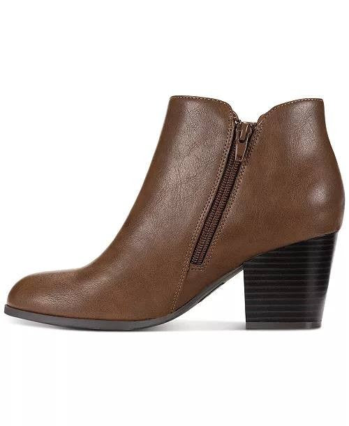 Style & Co Ankle Booties 9M Cognac Man‑Made New (No Box) MSRP $80