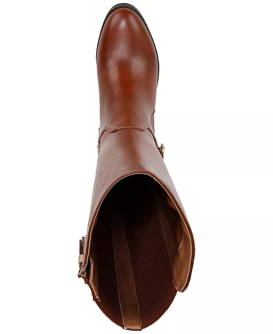 Sam & Libby Percy Boots 9 Hazelnut Man‑Made Knee‑High Riding Round Toe NIB