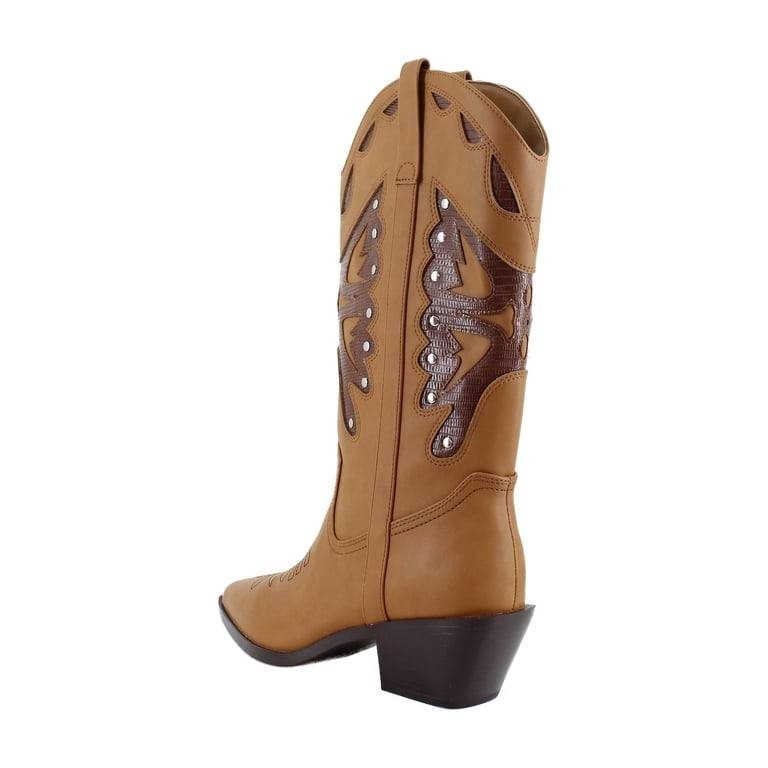 Madden Girl  Cowboy Boots  Natural Brown  7.5  New  $100