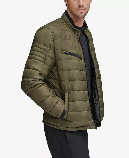 Marc New York Men’s Grymes Packable Racer Jacket Olive 2XL $250 NWT