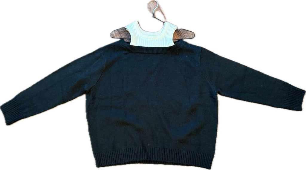 AVANTLOOK Twofer Knit Colorblock Sweater Top – Black/White – NWT – Sizes XS–L