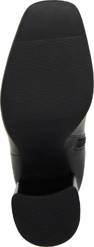 Madden Girl Winsloww Boots 8 Black Synthetic Square Toe Knee‑High NIB msrp$89