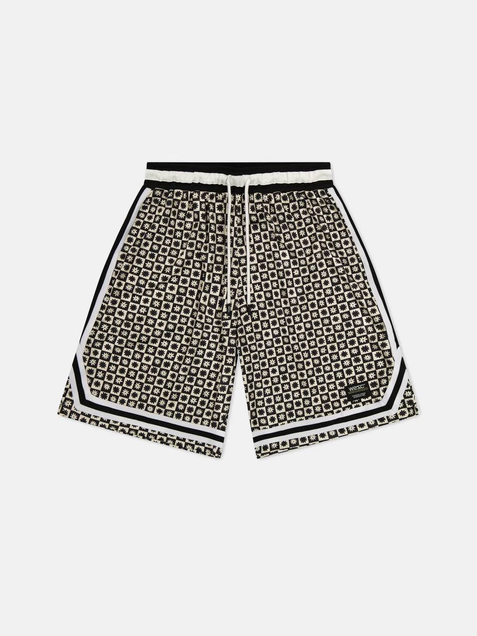 WeSC Men’s Basketball Shorts Checker Daisys 7” Athletic XL $59 NWT