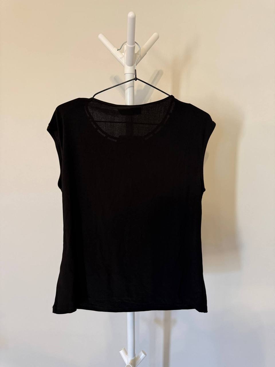 Kasper Black Sleeveless Studded-Neck Top – Size PM – NWT – $59