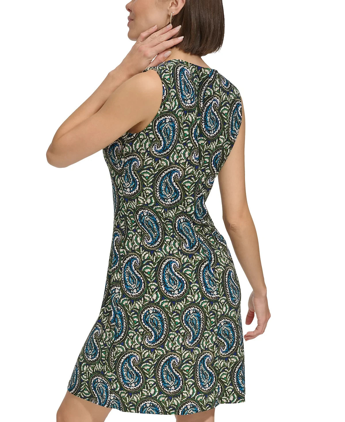 Tommy Hilfiger Paisley Sleeveless Shift Dress Multicolor  Size 8 NWOT