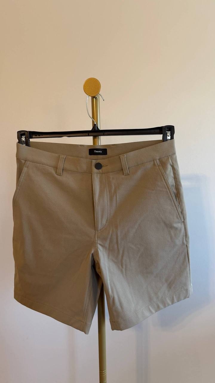 Theory Men’s Standard Twill Shorts Bark Brown 31 $185 NWT