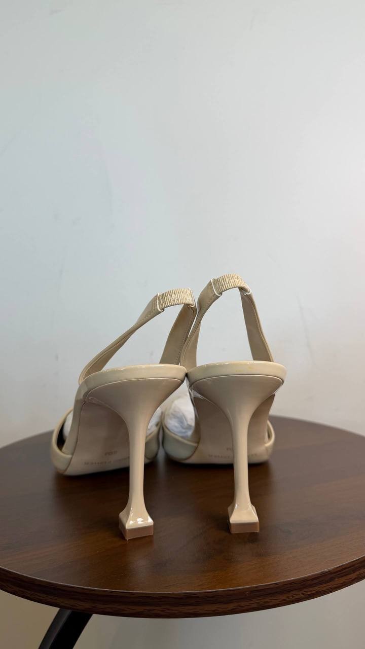 Marc Fisher Hadya Women’s Slingback Pump Ivory 9.5M Faux Leather $88.99 NWB
