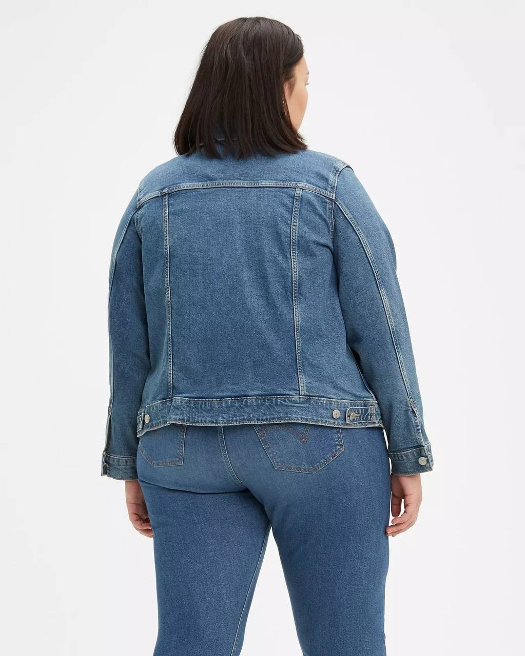 Levi’s Original Trucker Jacket Plus Size Medium Wash 1X NWT $79.50