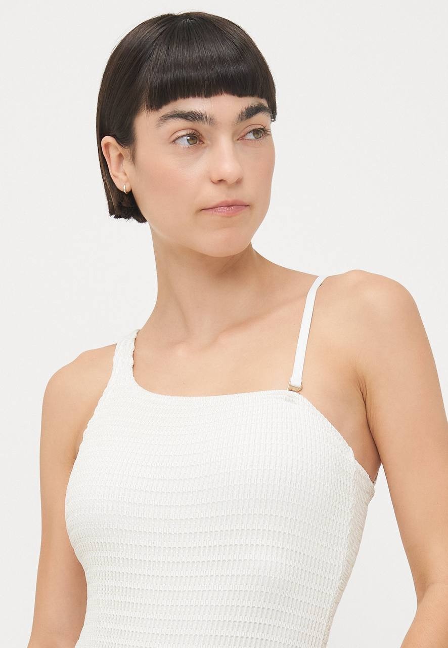 MICHAEL Michael Kors One‑Piece Swimsuit White 4 Preowned Excellent $118