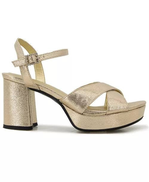 Reaction  Kenneth  Cole  Dress  Sandals  Soft Gold  12M  New  $89