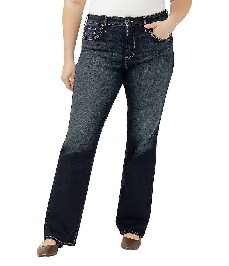 Silver Jeans Avery 16W/31 Plus High Rise Slim Bootcut Denim NWT MSRP $99