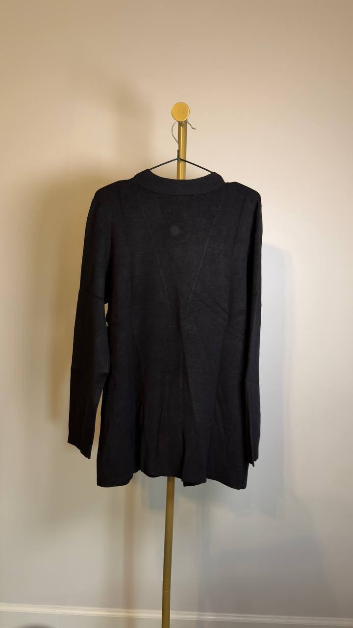 Kasper - Women's - Open Front - Long-Sleeve Cardigan - NWT - Black