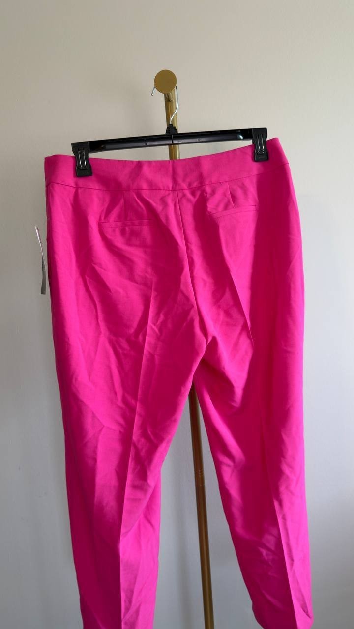 Le Suit Notch‑Lapel Mid‑Rise 2‑Piece Pantsuit 12P Lipstick NWT $235