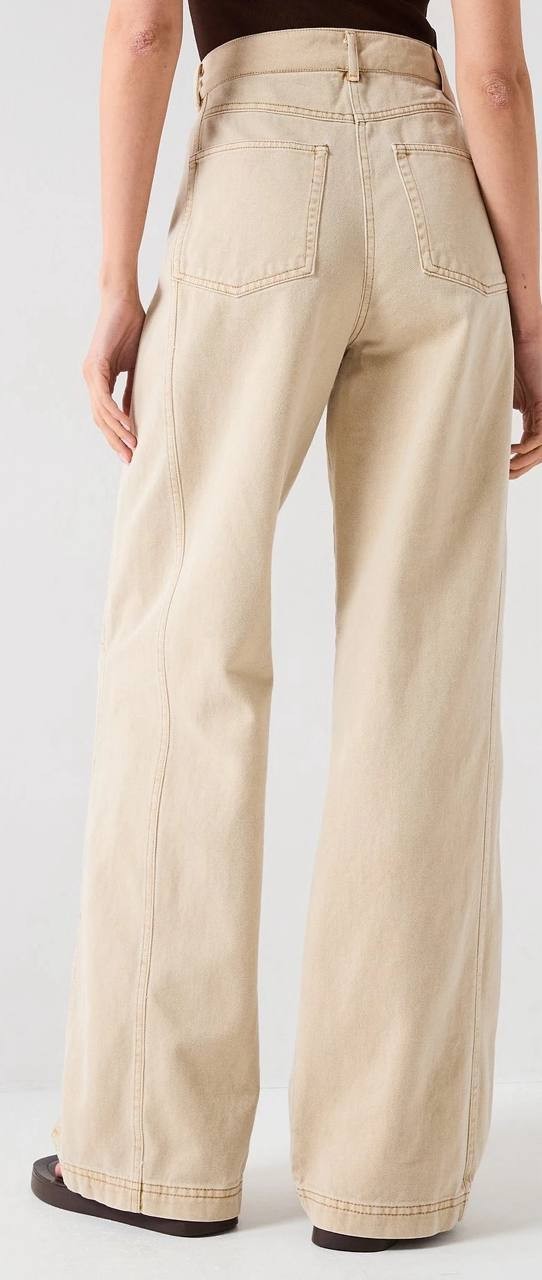 BOSS Marlina Cotton Utility Pants Beige 8 NWT $179