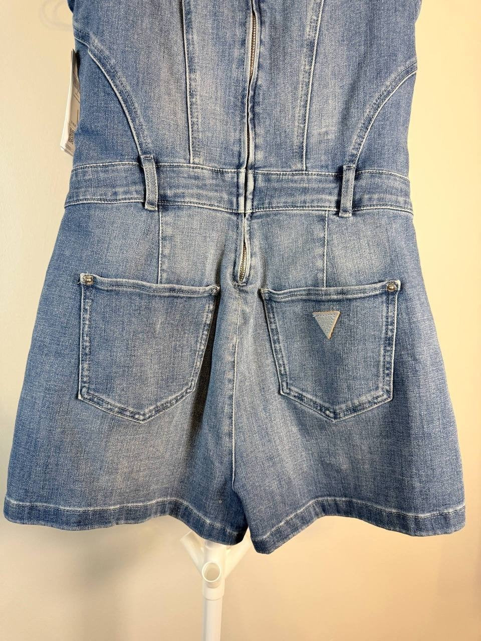 Guess Bella Denim Romper – Sleeveless– Size SP – NWT-$148