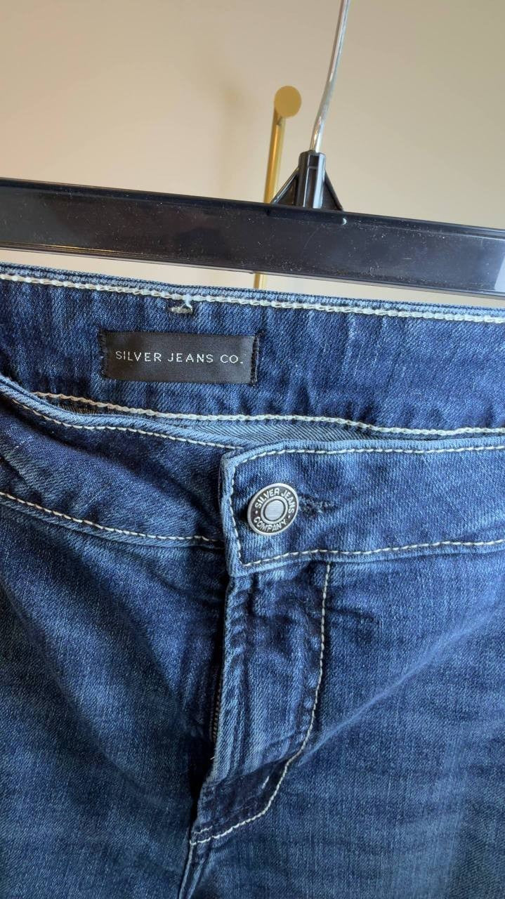 Silver Jeans Suki Mid Rise Slim Bootcut Jeans Plus Size Indigo 20W NWT $88