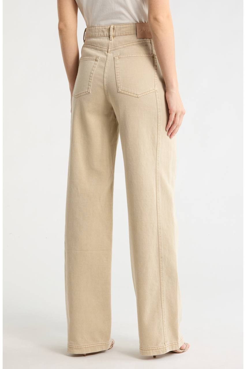 BOSS Marlina Cotton Utility Pants Beige 8 NWT $179