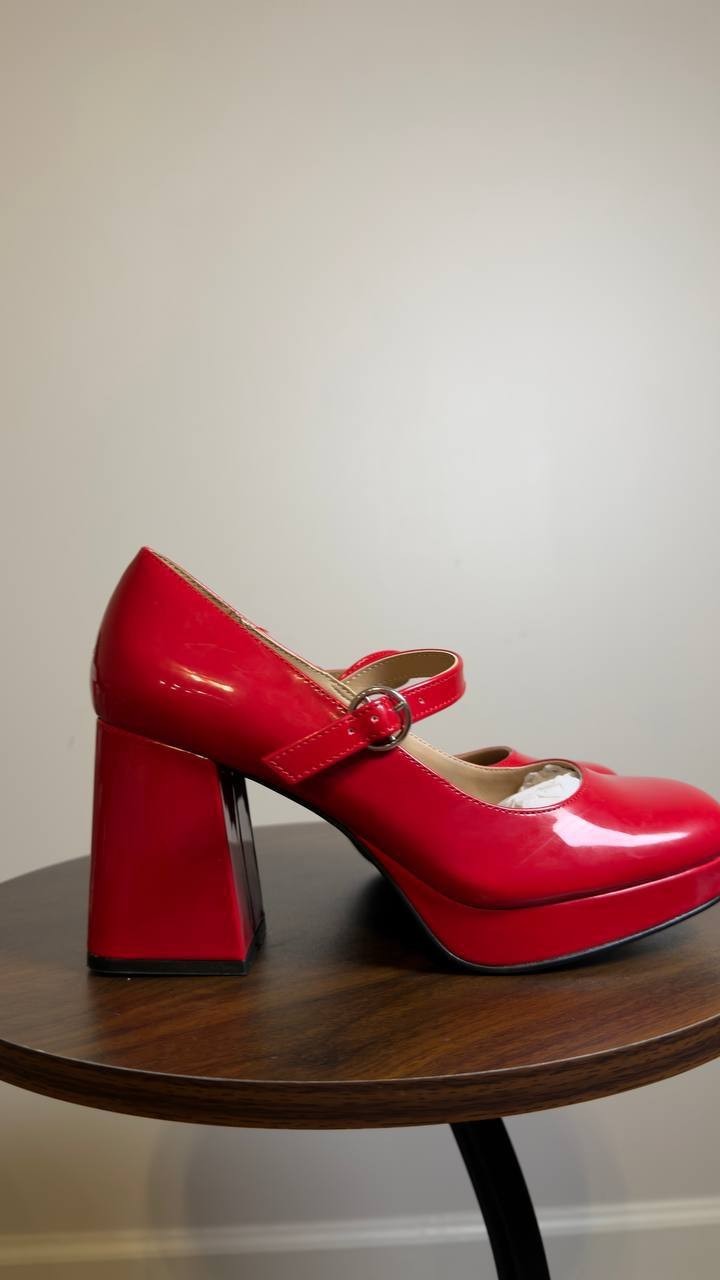 Wild  Pair  Square Toe Booties  Red  7M  New  $69.90