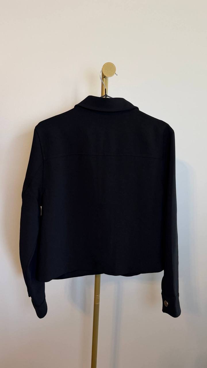 On34th Women’s Cropped Jacket Black Long Sleeve SizeS NWT(one button is missing)