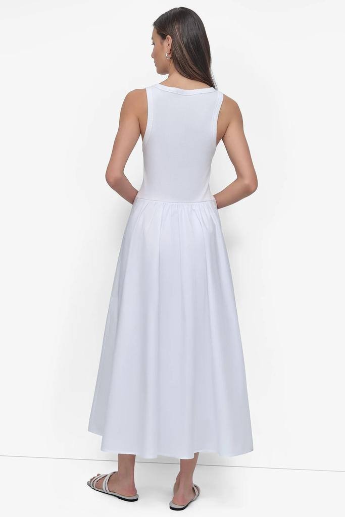 DKNY JEANS Mixed‑Media Midi Tank Dress – Size L – NWT – $129