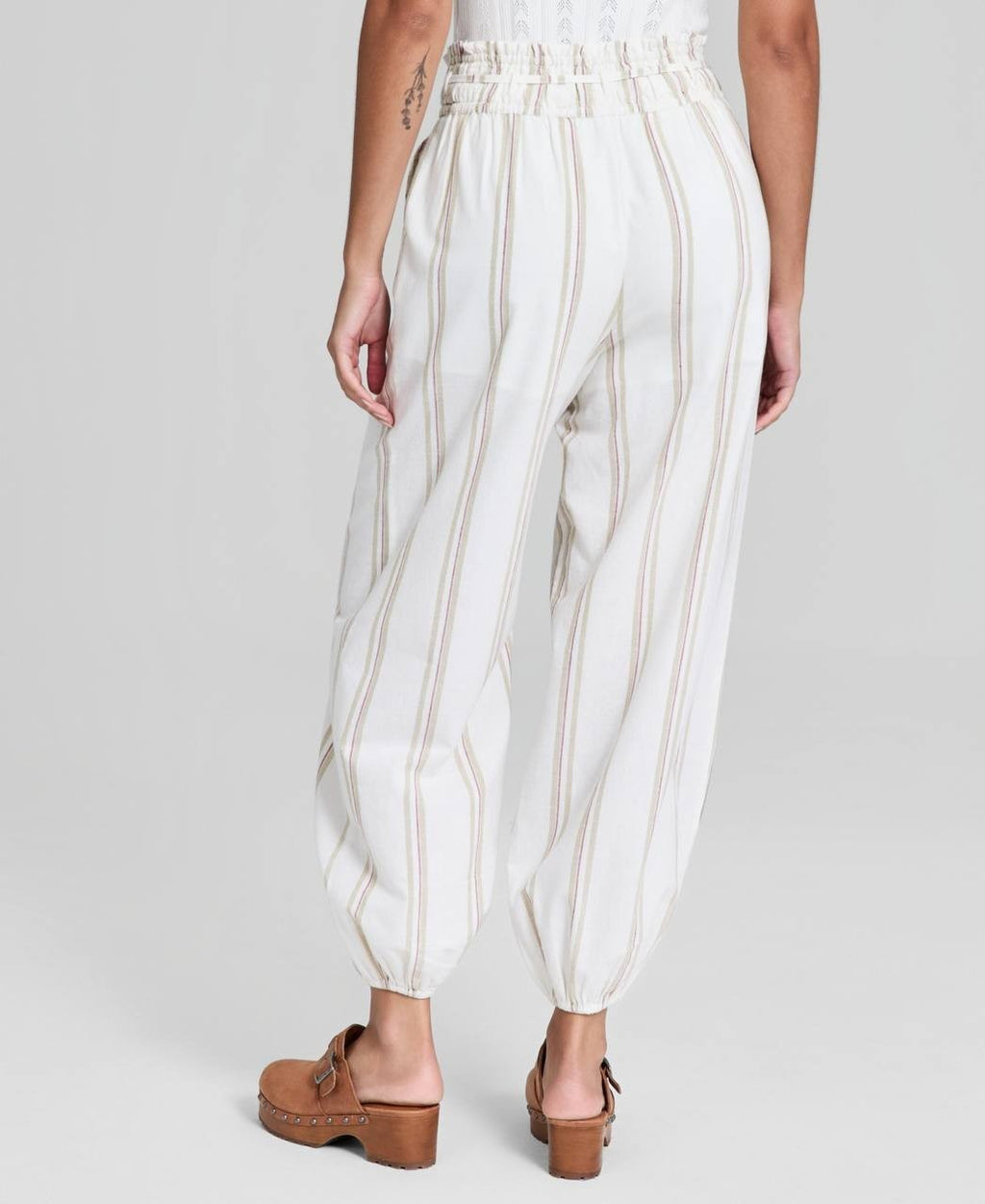 And Now This Women’s Pull‑On Drawstring Pants White PP NWOT $54.50