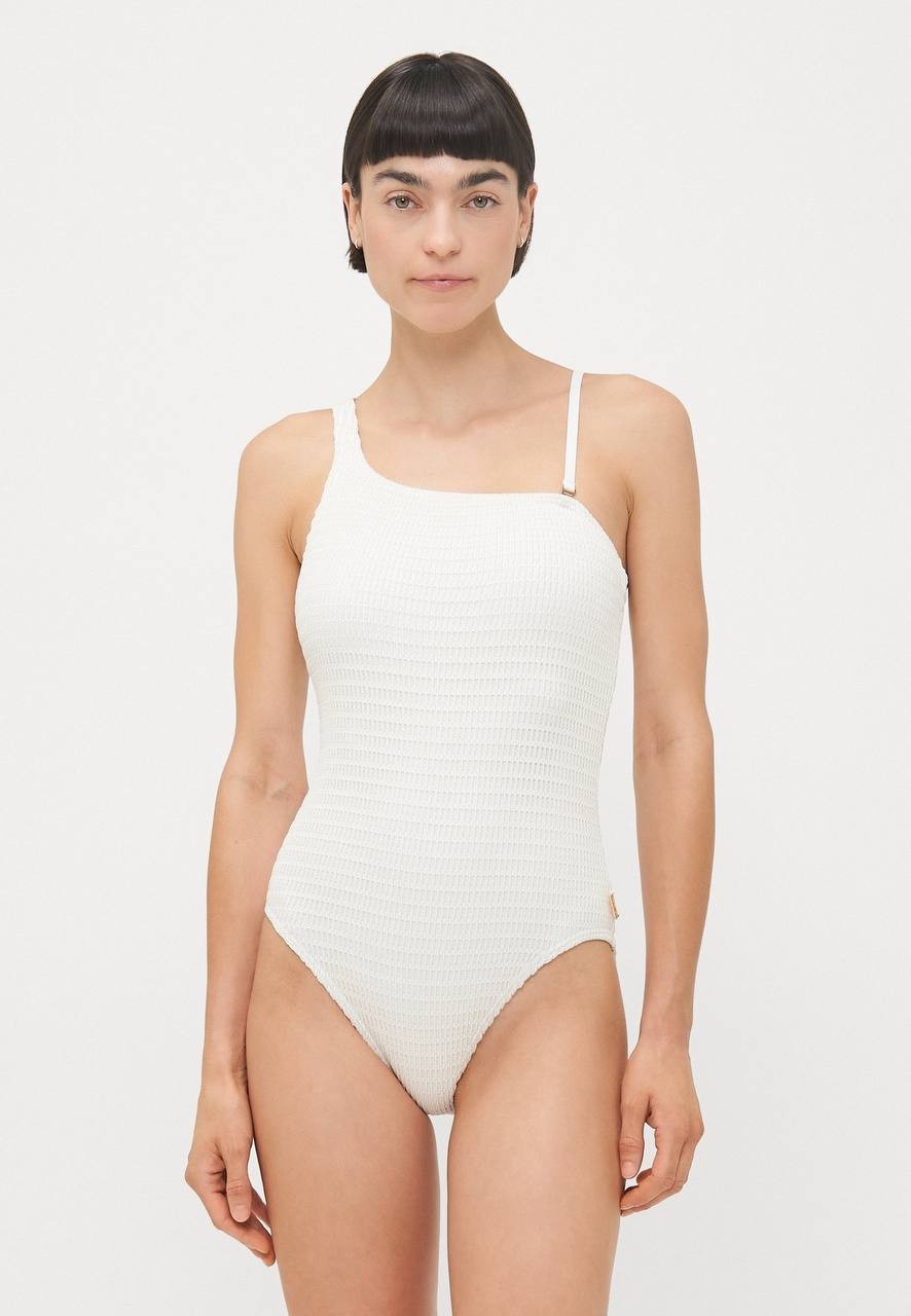MICHAEL Michael Kors One‑Piece Swimsuit White 4 Preowned Excellent $118