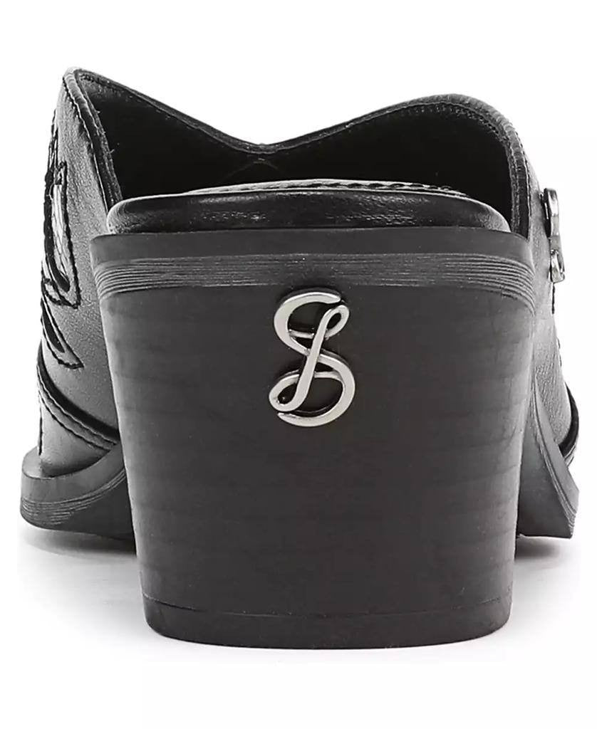 Sam & Libby Black Block Heel Mules 7.5M New in Box MSRP $80