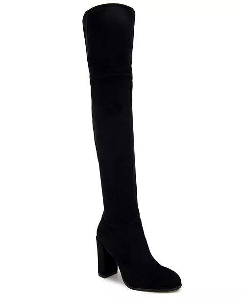 Kenneth Cole Josie Round Toe Over‑The‑Knee Boots Black Women’s 5.5M NWB $179