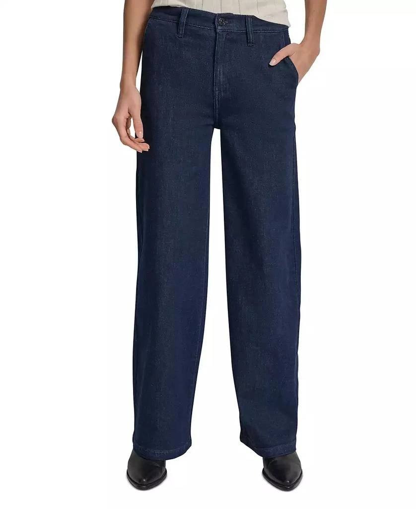 DKNY Jeans Petite High‑Rise Tailored Trouser Jeans – Size 28P – NWT – $89