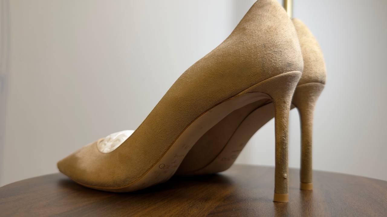 Jimmy  Choo  Pointed  Toe  Pumps  Beige  38  Pre‑owned  