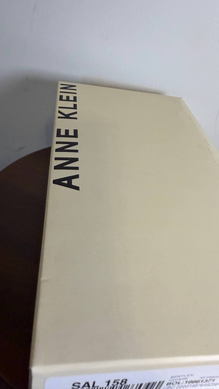 Anne Klein Bentley Pumps 7.5M Cognac Pointed Toe Buckle Block Heel NIB msrp$89