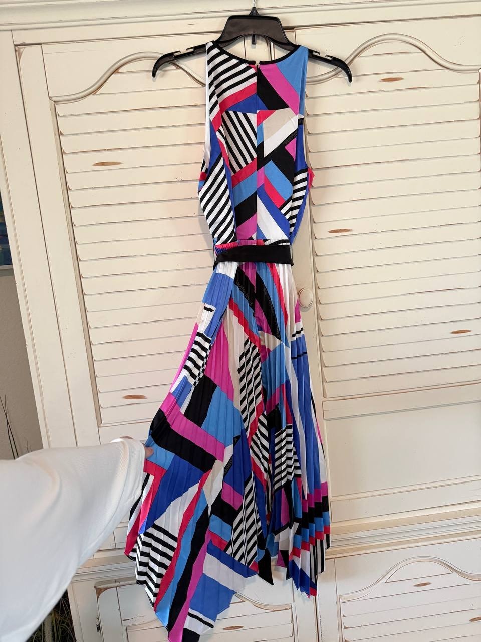 Karl Lagerfeld Paris Printed High-Neck A-Line Dress – Size 4 – NWT