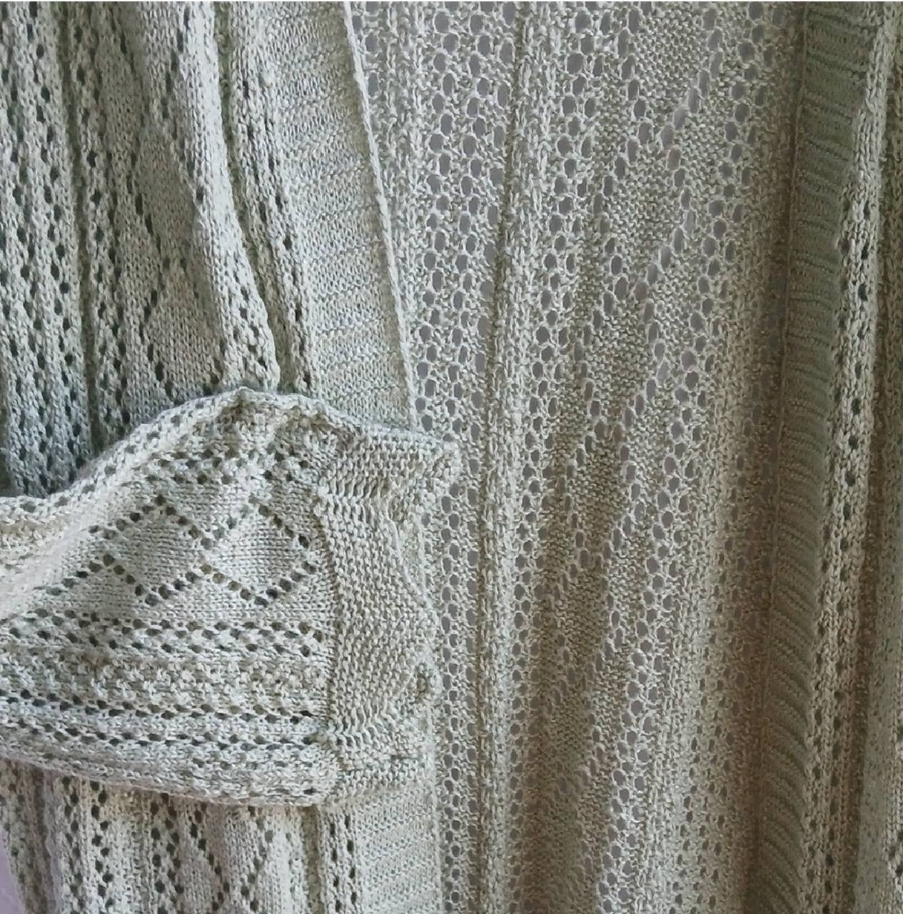 Hippie Rose Green Cable Knit Cardigan Open Front XS Women’s NWT - Soft