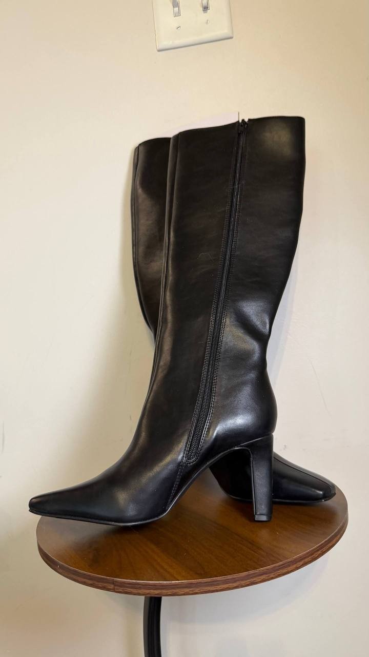 Madden Girl High Dress Boots 9M Black Man‑Made New in Box MSRP $99