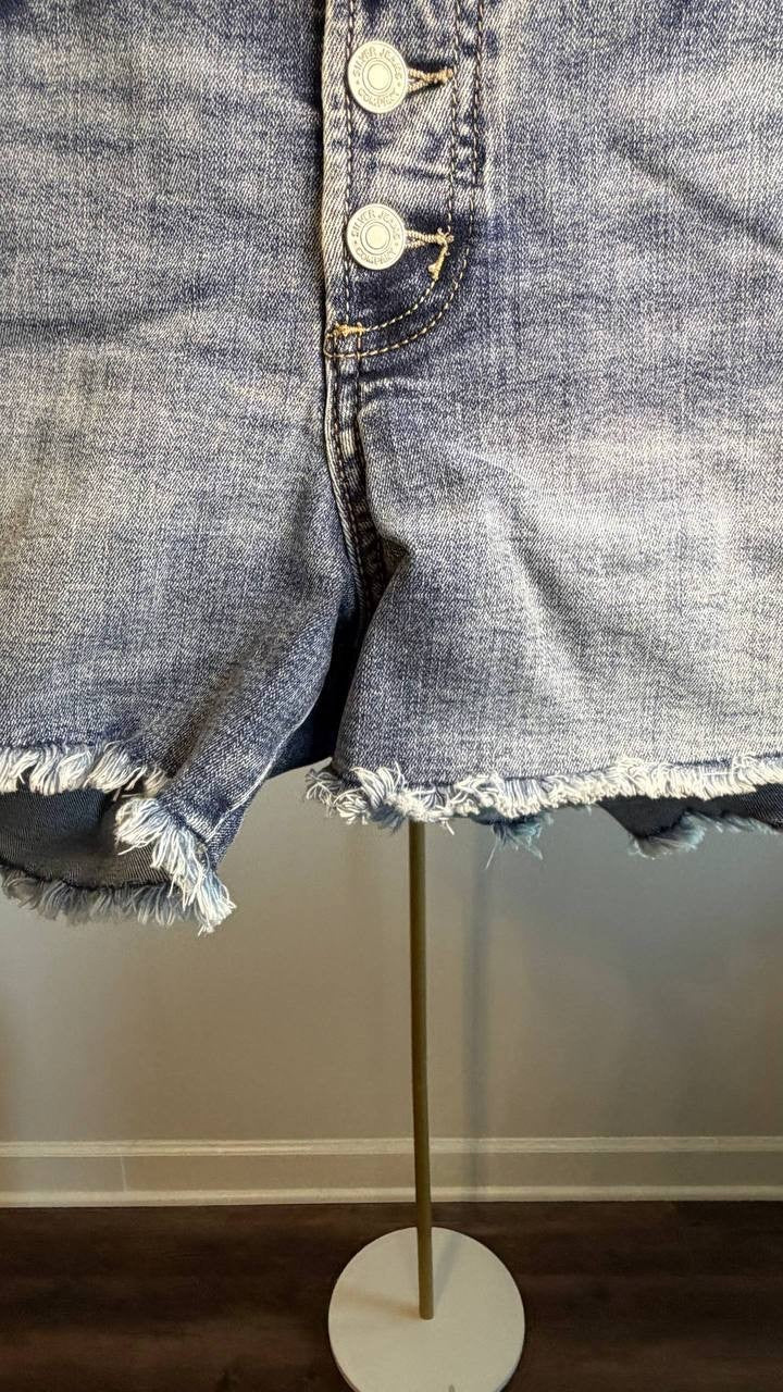 Silver Jeans Boyfriend Mid‑Rise Shorts Indigo 31 NWT $48